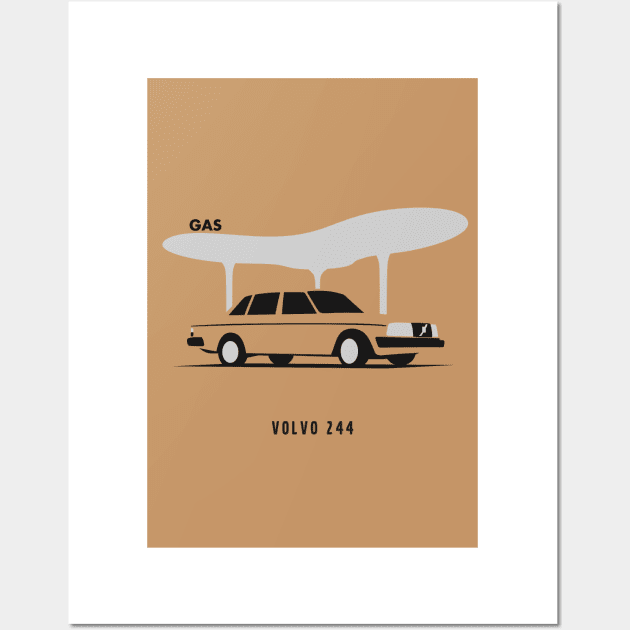 Volvo 244 Wall Art by TheArchitectsGarage